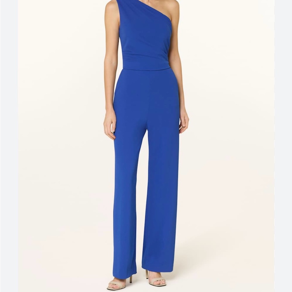 SHEIN Royal Blue Wide-Leg One-Shoulder Jumpsuit XL
